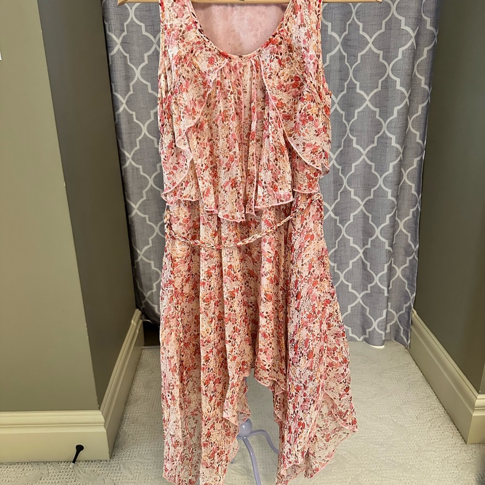 Lux Pink and Cream Floral Top